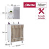 Imagen de CONJ.BAÑO BARCELONA 60CM PTA CORR BL/NUEZ