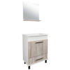 Imagen de Conj baño VALENCIA 60cm blanco/malbec