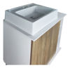Imagen de Conj. de baño BERLIN 60 cm  blanco/cartag