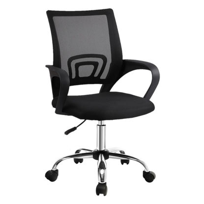 Imagen de Silla Mesh BLACK  base cromo