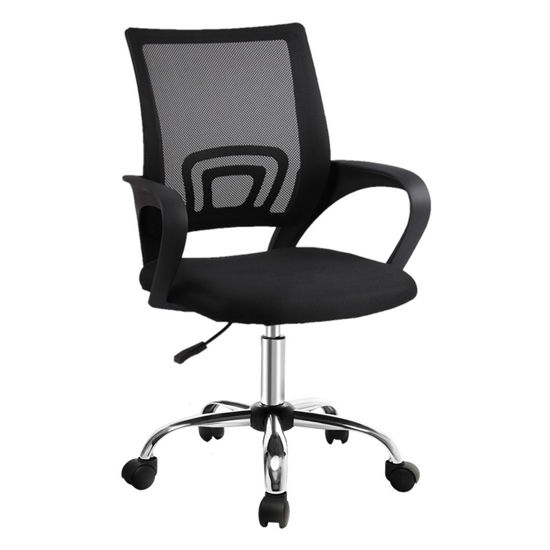 Imagen de Silla Mesh BLACK  base cromo