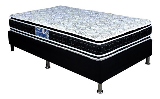 Imagen de Set Colchon D60 Doble Pillow + Box PREMIUM 110 188