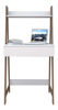 Imagen de Escritorio URBAN 1 cajon blanco castaño