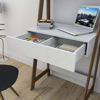 Imagen de Escritorio URBAN 1 cajon blanco castaño