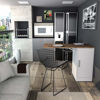 Imagen de Mesa desayunador extensible ENJOY castaño blanco