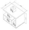 Imagen de Mesa de centro Nicho BLANCO CASTAÑO