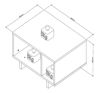 Imagen de Mesa de centro NOMAD blanco cataño