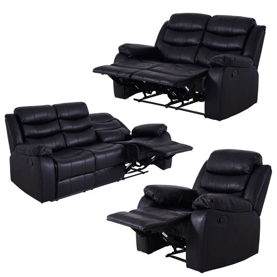 Imagen de Juego de Living Sillon Sofa Poltrona Reclinabe 3+2+1 cuerpos