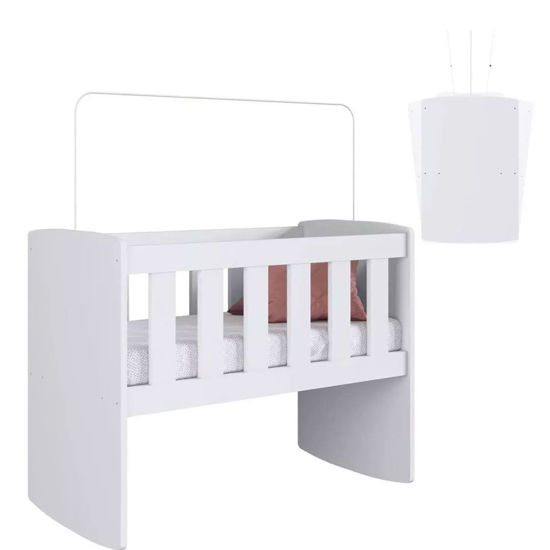 Imagen de Cuna colecho MECEDORA blanca 45 x 68