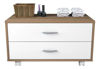 Imagen de Mueble FLAMENGO con cajones valnut blanca