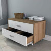 Imagen de Mueble FLAMENGO con cajones valnut blanca