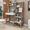 Imagen de Kit Escritorio + estanteria URBAN blanco castaño