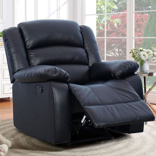 Imagen de Sillon reclinable RAFAEL negro 1 cuerpo