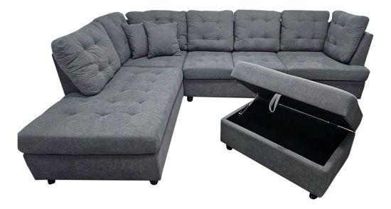 Imagen de Sofa Esquinero LAS VEGAS IZQ gris (1a3)
