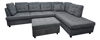 Imagen de Sofa esquinero LAS VEGAS DER gris (1a3)