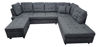 Imagen de Sofa esquinero LAS VEGAS DER gris (1a3)