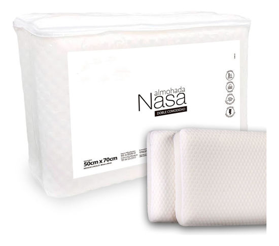 Imagen de Almohada Nasa DUO viscoelastica  pack x 2