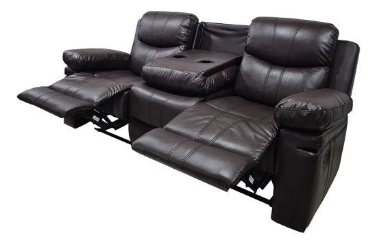 Imagen de Sillon Alexander CHOCOLATE 3 cuerpos