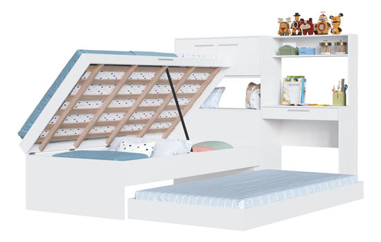 Imagen de Combo cama ISRAEL + carro YUMA + escritorio CARMEL
