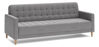 Imagen de Sofa cama DEYMI 3 cuerpos gris patas madera