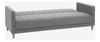 Imagen de Sofa cama DEYMI 3 cuerpos gris patas madera