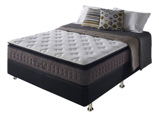 Imagen de Sommier 2 Plazas Resortes Pocket Pillow Top Espuma Visco Gel