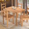 Imagen de Juego comedor TULIPA mesa + 4 sillas cera miel