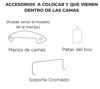 Imagen de Cama Baul + Colchon 1 Plaza Y Media Espuma Alta Densidad D65