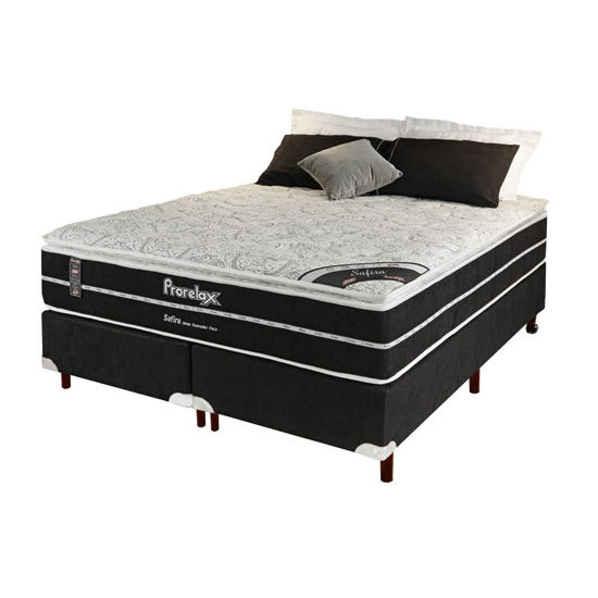 Imagen de Set Colchon SAFIRA + Box PREMIUM 158 198