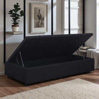 Imagen de Cama Baul SLEEP negro 88 188