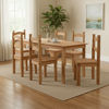 Imagen de Juego comedor TULIPA mesa + 6 sillas cera miel