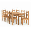 Imagen de Juego comedor TULIPA mesa + 8 sillas cera miel