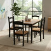 Imagen de Juego comedor BARBACOA mesa + 4 sillas negro miel