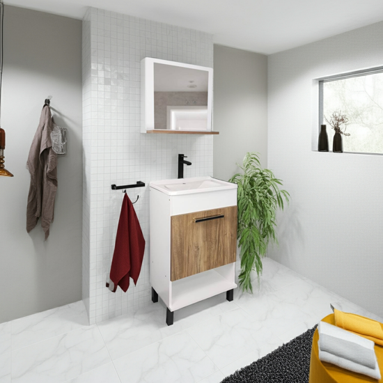 Imagen de Conj baño TOLEDO 50cm blanco/dover
