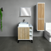 Imagen de Conj. de baño BERLIN 60 cm  blanco/cartag