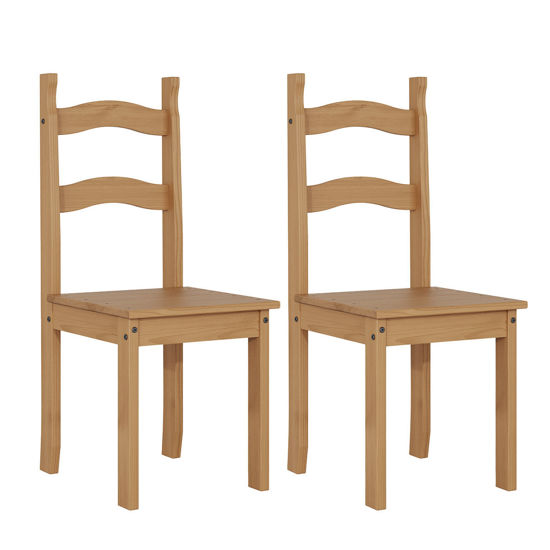 Imagen de Silla TULIPA x 2 madera cera miel