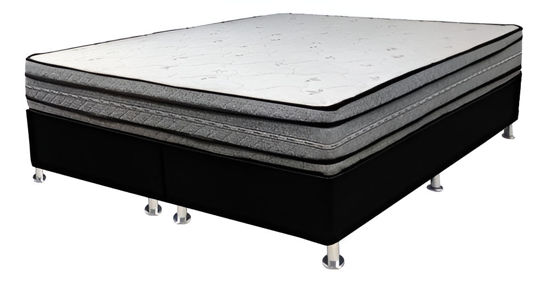 Imagen de Sommier Queen Size Densidad 65 26cm Alto Alta Densidad Firme Color Gris