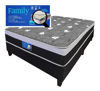 Imagen de Colchon 2 Plazas Espuma Extra Firme 130kg Eurotop Ag D80 Negro