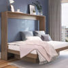 Imagen de Cama Repisa Rebatible Latino 2 P. + Colchón Espuma Confort