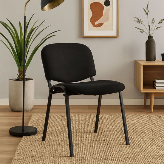 Imagen de Silla WORK  FIJA apilable asiento Tapizado