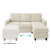 Imagen de Sillon ICELYN MODULAR comp. 3 cuerpos isla crema