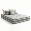 Imagen de Set Colchon CLEAN FLORAL D65 + Box PREMIUM 138 188