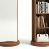Imagen de Espejo c/estantes BOOK giratorio 170x30 marron