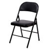 Imagen de Silla plegable DARK negra tapizada