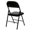 Imagen de Silla plegable DARK negra tapizada