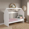 Imagen de Cuna CASITA blanca 74 x 133