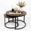 Imagen de Mesa de Living TRACK Set x2 70/50cm redonda