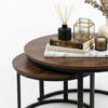 Imagen de Mesa de Living TRACK Set x2 70/50cm redonda