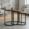 Imagen de Mesa de Living LARRY Set x3 50/45/40cm redonda