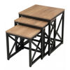 Imagen de Mesa de Living SCOT Set x3 45/40/35cm cuadrada